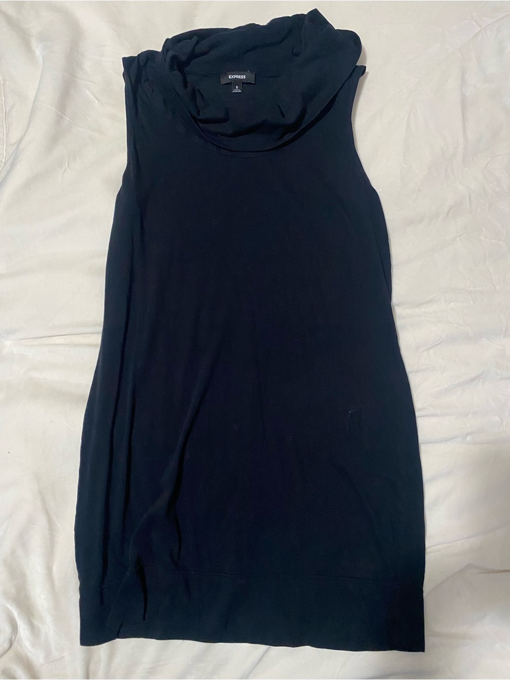 Express Womens Black Sleeveless Cowl Neck mini dress